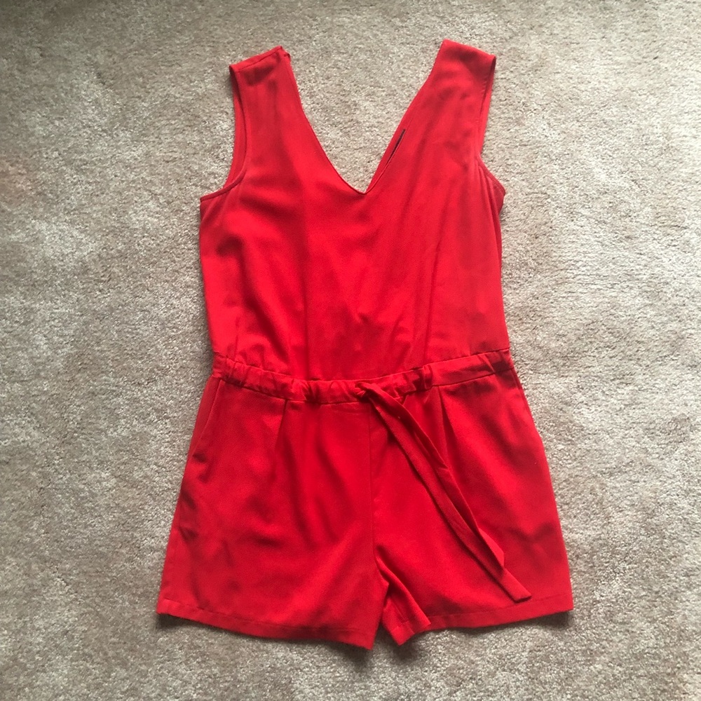 Zara Red Romper-